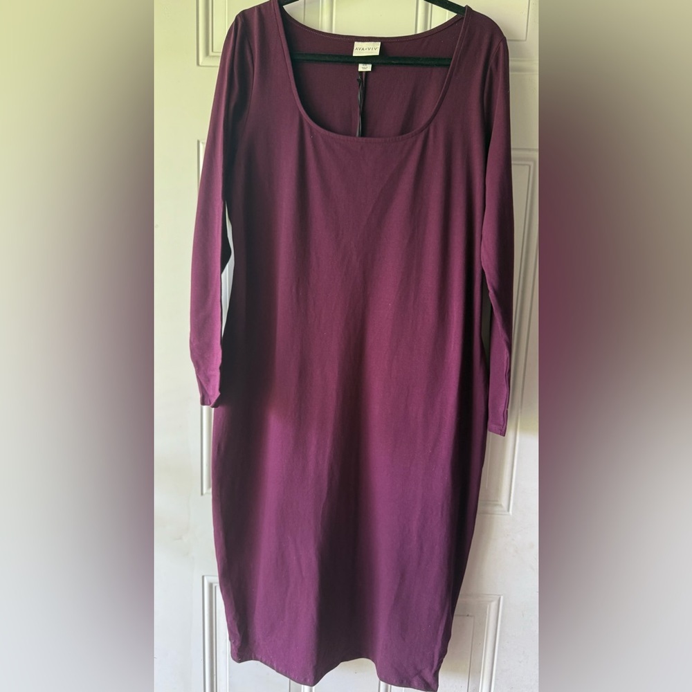Ava & Viv midi purple body con dress - Picture 3 of 5